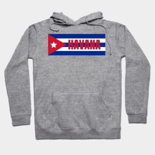 Havana City in Cuban Flag Hoodie